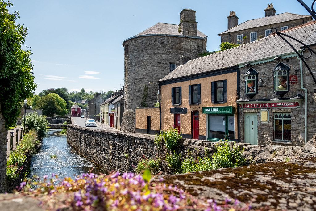 Irish village by the canal