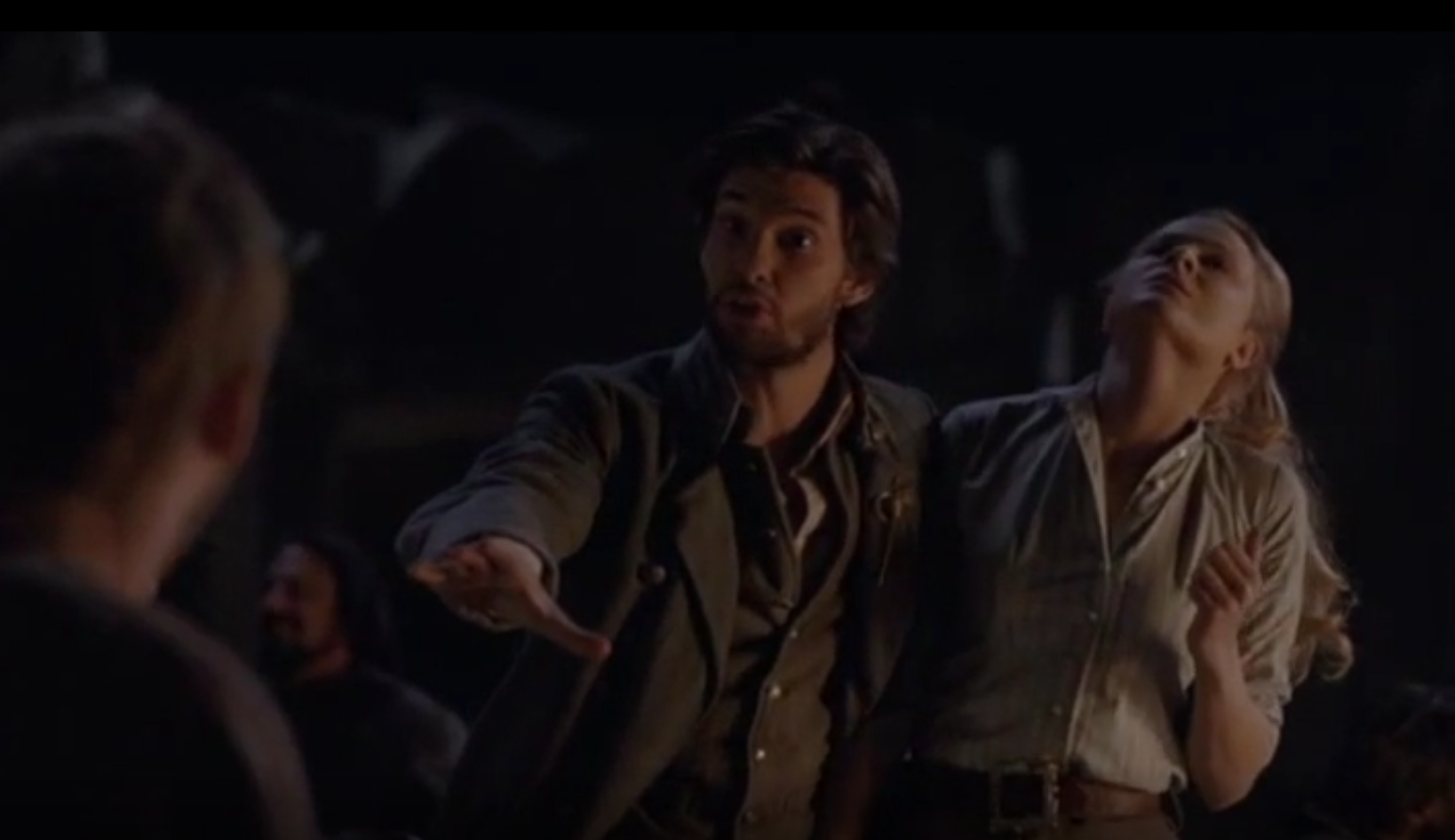 Logan confronts Billy and Dolores in a chaotic scene — Westworld, Season 1, Episode 9