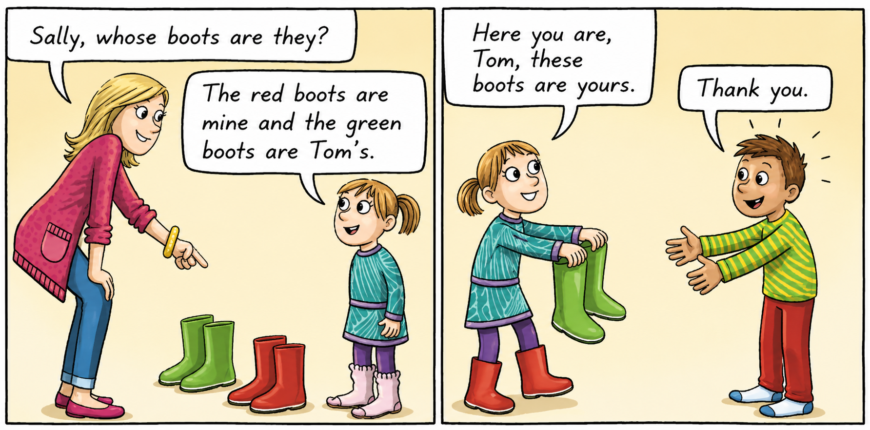 cartoon of a pair of boots