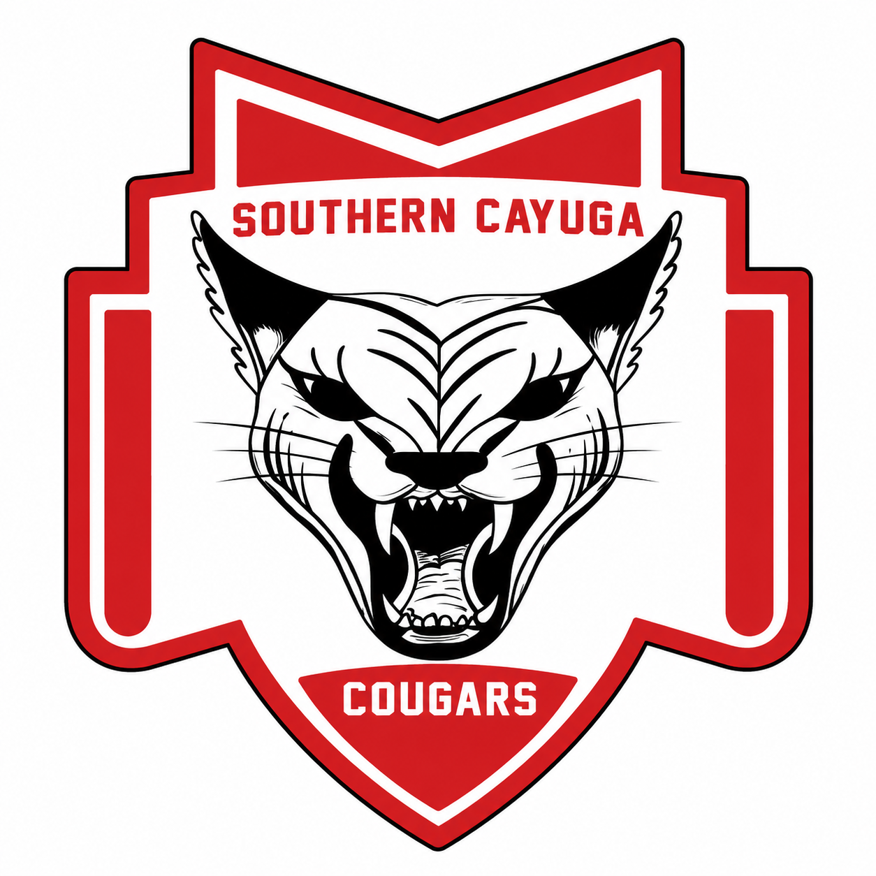 Southern Cayuga Cougars crest