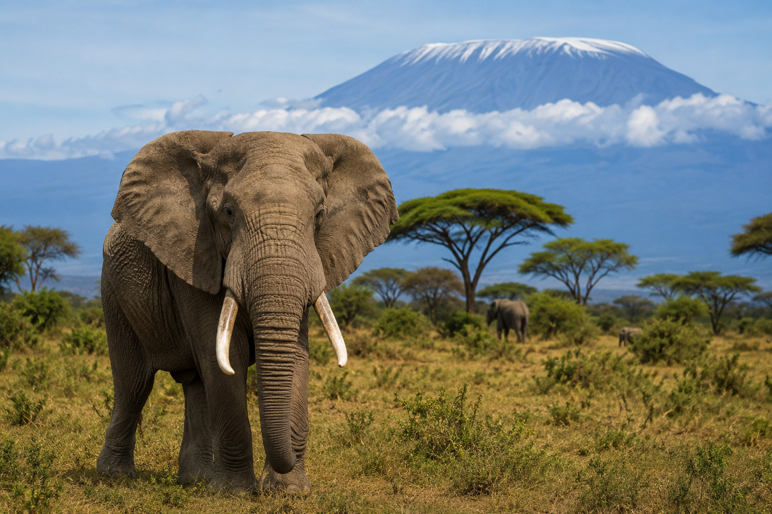 An elephant in Kenya
