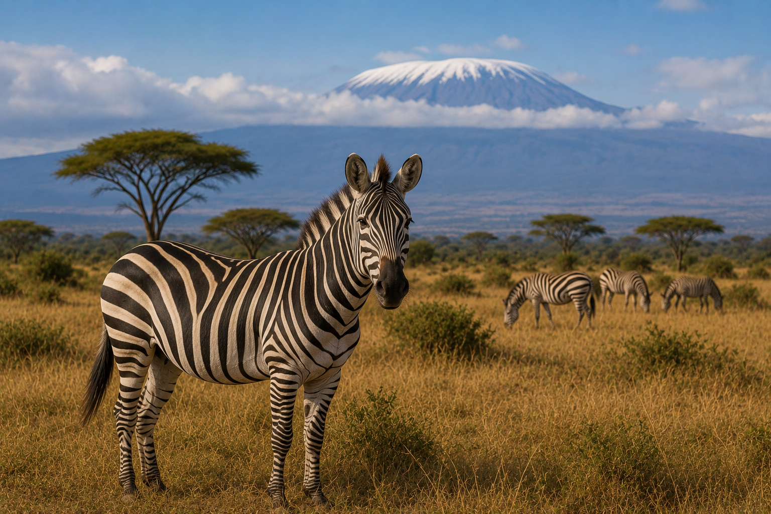 Zebras in Kenya