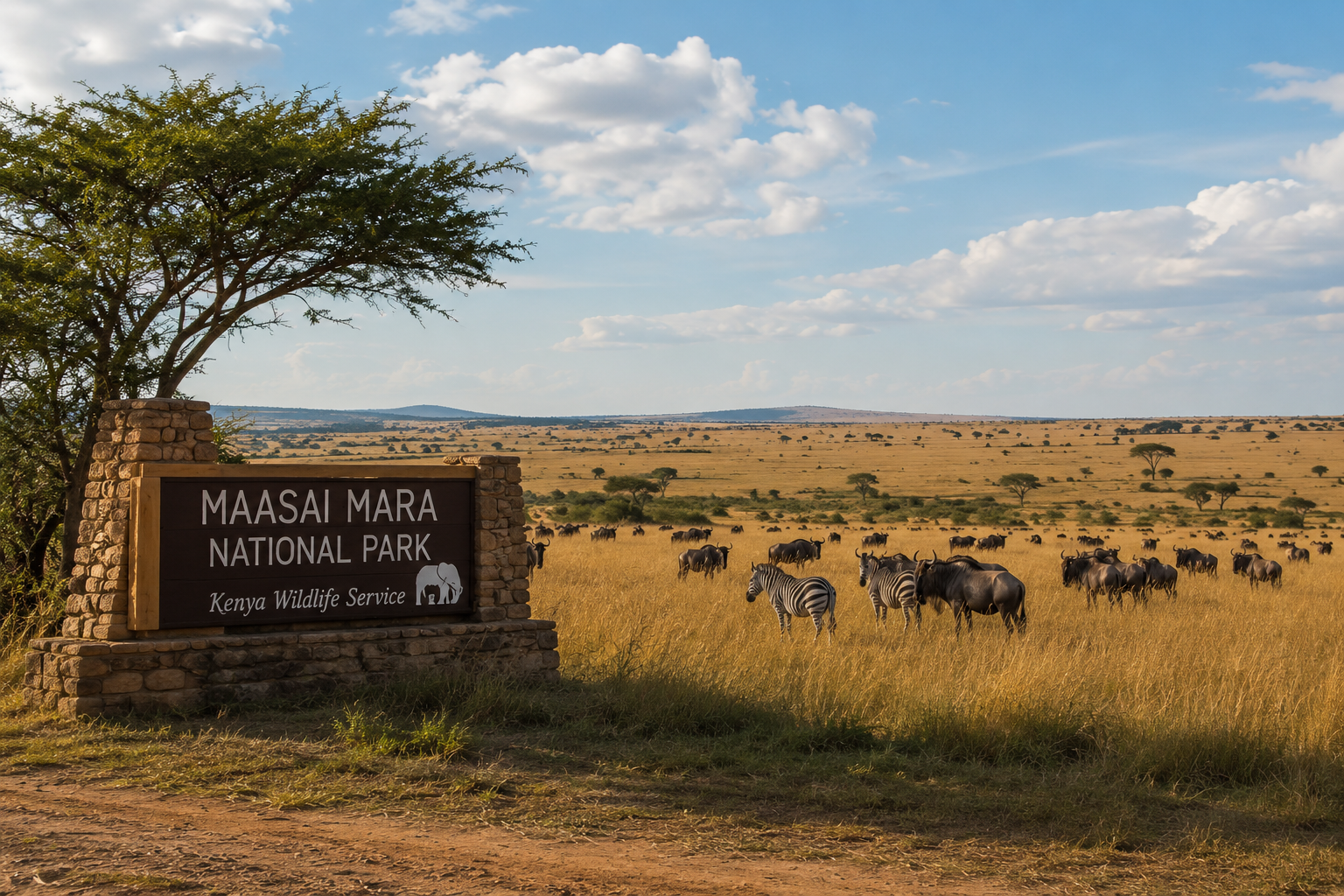 The Maasai Mara reserve, Kenya