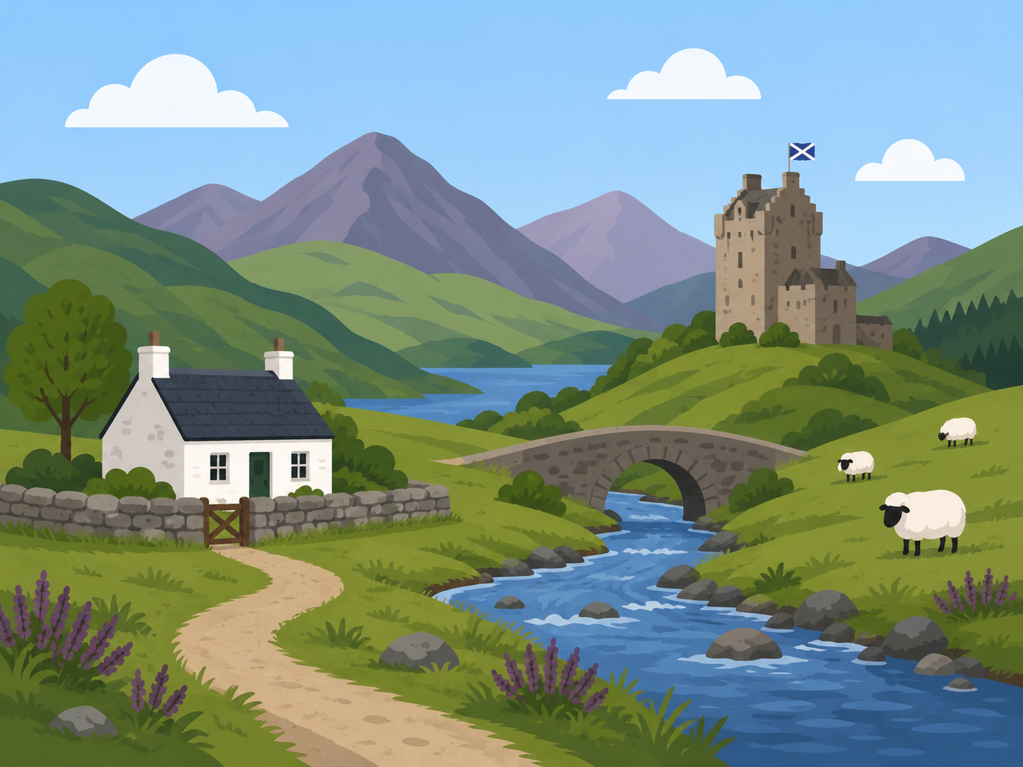 The Scottish countryside