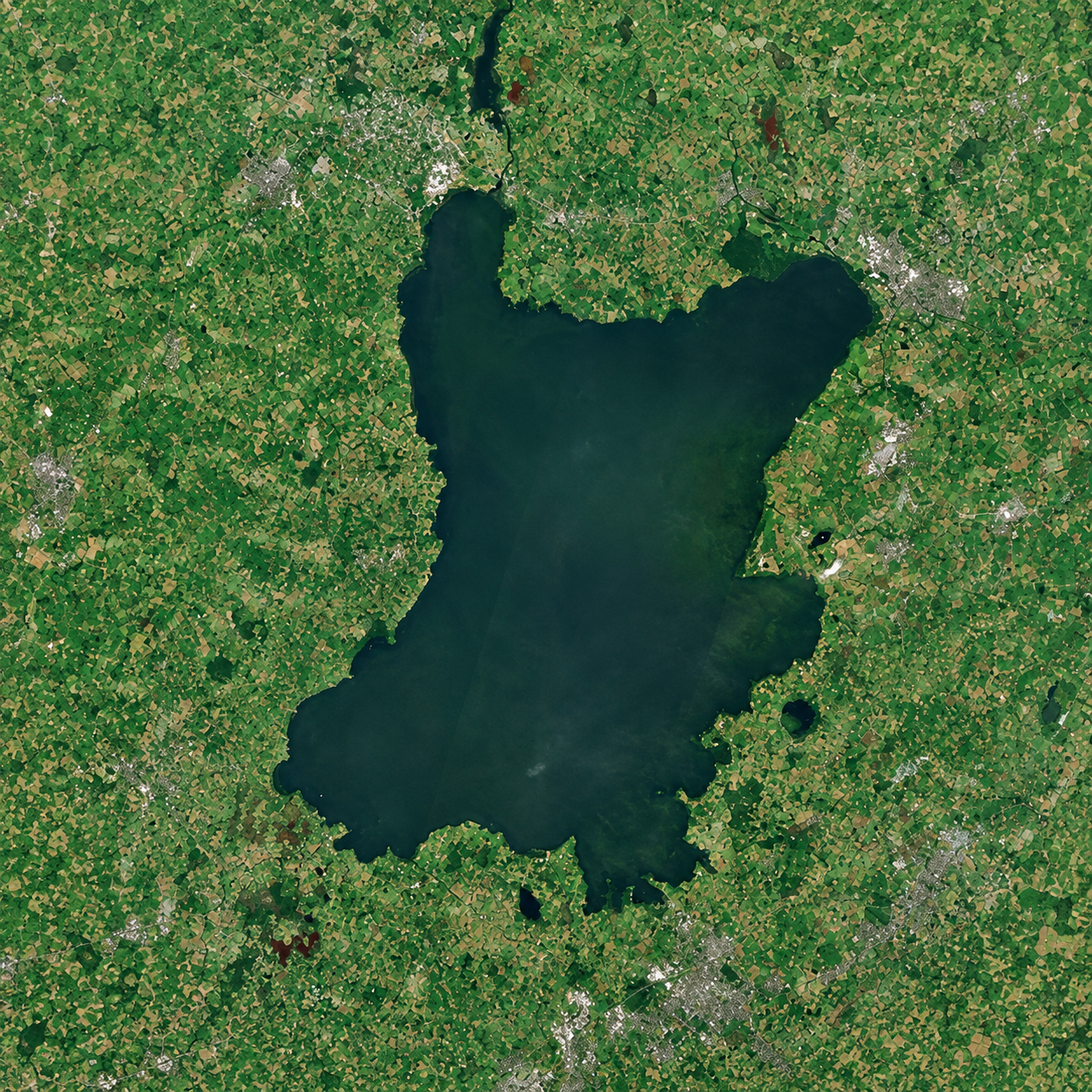 Lough Neagh seen from above