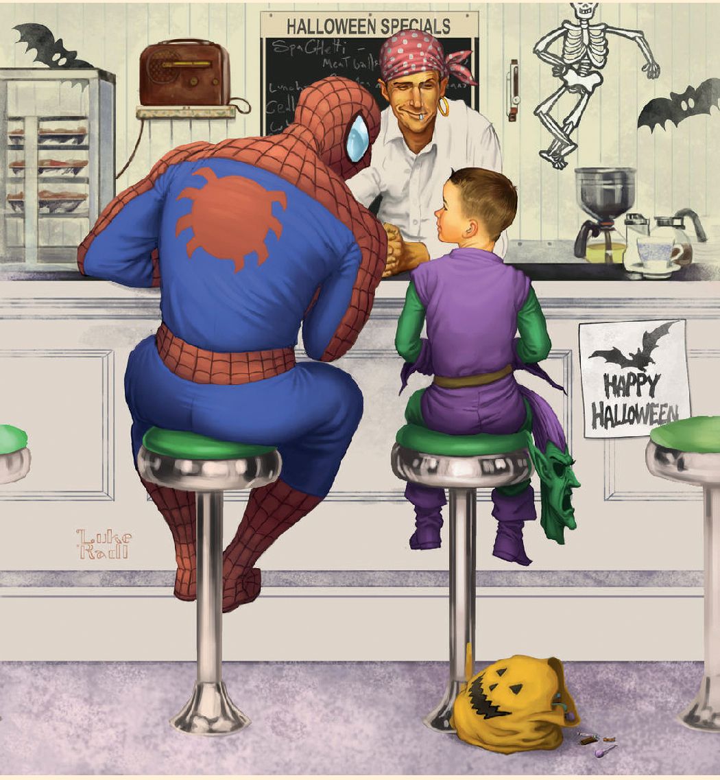 Rockwell Spiderman by Lukeradl, 2009