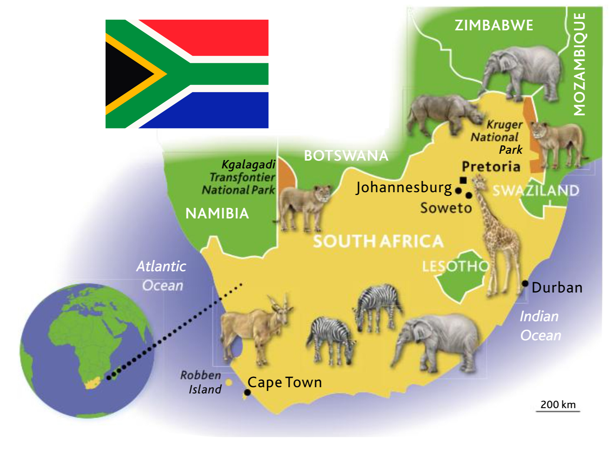 Map of South Africa